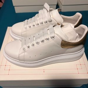 Gold ⚡️✨ Alexander McQueen Oversized Lace-Up Sneakers